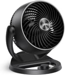 Dreo 28dB Silent Desk Fan for Bedroom, 12 Inch Cooling Black and Silver 