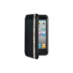 FOLIO COQUE HOUSSE SWAROVSKI MOTIF BANDE DE STRASS POUR IPHONE 4 4S NOIR