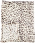 Catherine Lansfield Leopard Animal Print Soft Touch 130x170cm Blanket Throw Natural