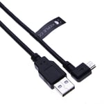 Angle Droit Mini USB Câble USB A vers Mini USB Chargeur Cordon Compatible avec Garmin nuvi 2445/2455 / 2460T / 2475LT / 2496LMT / 2515 / 2595LMT | 1M