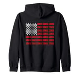 Chess American Flag Board Game Chess Player Zip Hoodie