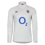 Umbro Mens England Rugby Warm Up Mid Layer Top 2023 2024 Dew/Metal L