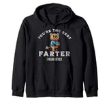 Best Dad Ever Gift for Dad from Daughter Son Cute Funny Zip Hoodie