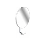 Miroir Anti Buée, Miroir Cosmétique Turbo-Loc® fixation sans perçage, Acier Inox, 17x23x4 cm, Brillant - Wenko