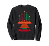 Kinara Seven Candles Principles Of Kwanzaa Happy Kwanzaa Sweatshirt