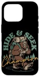 Coque pour iPhone 16 Pro Bigfoot Hide and Seek Champion Sasquatch Yeti Funny Bigfoot