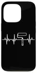 Coque pour iPhone 13 Pro Rouleau de peinture Traceur de ligne d'impulsion