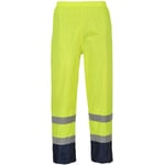 Portwest - Pantalon de pluie Hi-Vis bicolore couleur : Jaune/Marine taille xxl