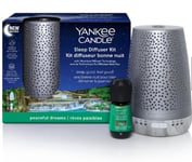 Yankee Candle Sleep Diffuser Starter Kit UK Plug Silver