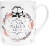 Sheepworld 45397 - Tasse XL - Motif « Belle » - Grande Tasse en Porcelaine - 60 cl - avec Inscription en Allemand - Cadeau pour Petit ami, Petite Amie