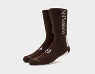 No Problemo Logo Socks, Brown