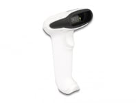 DELOCK – Barcode Scanner 1D and 2D for 2.4 GHz, Bluetooth or USB - white (90587)