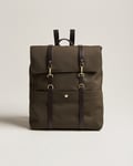 Mismo M/S Nylon Backpack Army/Dark Brown