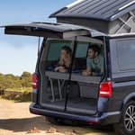 ZATOOTO Pare Soleil pour Hayon Voiture Compatible avec VW T5 T6, Moustiquaire Magnétique Rideau de Séparation Amovible, Moustiquaire pour Les Voyages en Camping