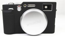 X100V Case, Zakao Soft Silicone Bag Lightweight Slim Skin Rubber Protective Digital Camera Case Cover for Fujifilm Fuji X100V (Black)