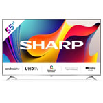 SHARP 55 Inch TV 4K Ultra High Definition Quantum Dot Android Smart TV 55FP1KA