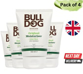 4 x Bull Dog Skincare: Original 100ml Moisturiser with Aloe & Camelina Oil