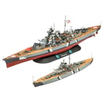 The Legendary Bismarck Revell 1:700 + 1:1200 Byggesett