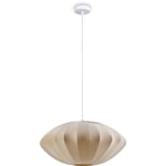 Paco Home Suspension Lampe Suspendue Salon Chambre Salle À Manger Moderne Nylon E27 Beige, Lampe à suspension - Type 6