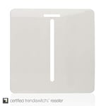 Trendi Spare FACEPLATE for Artistic Modern Glossy 20 A Tactile Light Switch and Neon Insert White