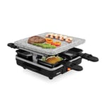 Appareil à raclette Tristar RA-2745 - Pierre à cuire - Surface de de cuisson 21 x 21 cm - Pour 4 personnes