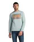 G-STAR RAW Men's Original Label R Sweatshirt, Blue (synthetic blue D20403-A971-C619), XS