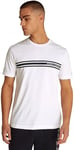 Tommy Hilfiger Central Chest Stripe Tee MW0MW37443 T-Shirt S/S, White (White), 3XL Homme