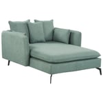 Chaise Longue En Tissu Vert Charmes