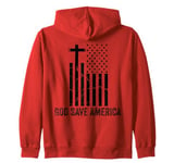 God Save America Sign,God American Flag Jesus Save America Zip Hoodie