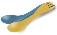 Light My Fire Spork Little BIO 2-pack Musty Yellow/Hazy Blue OneSize - Fri frakt