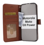 New Standcase Wallet Motorola Moto G9 Power (Brun)