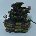 (US Plug 110V)Desktop Fountain Indoor Water Fall Rockery Electric Decoration