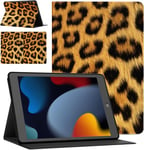 Tablet Coque Pour Apple Ipad Pro 11 2018/2020/2021 11"" Cuir Ultra Fin Pu En Silicone Housse Avec Fonction De Support Anti-Chute Cover De Protection Mignon Motif Marmor-Léopard