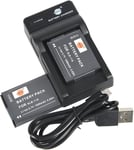 Batterie Li-ION (2 pièces) et Chargeur Micro USB Compatible avec Samsung SLB11A WB700 WB1000 WB2000 CL65 CL80 EX1 ST1000 ST5000 ST5500 TL500 Digital caméra