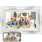 KODAK 14.1 Inch Smart WiFi Digital Picture Frame 1920x1080 Touch Screen, Auto-Rotate, Built in 32GB Memory, Share Photos and Videos for Anywhere Anytime, for Friends and Family (White, 14.1 Inch)