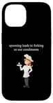 Coque pour iPhone 14 Funny Chef Cooking Café Serveuse Serveuse