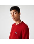 Lacoste Men's Crew Neck Red Knit Sweater Sweatshirt Pullover | L - Large BNWT