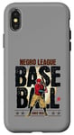 Coque pour iPhone X/XS Vintage League Baseball Players Black History Month Hommes