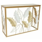 Dkd Home Decor - Console Miroir Doré Métal Blanc (108 x 37 x 80 cm)