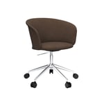 HEM - Kendo Swivel Chair 5-star Castors - Rosewood/Polished - Skrivbordsstolar