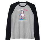 Fuel Your Dreams with Unicorn Power Funny Motivational Raglan Baseball Tee