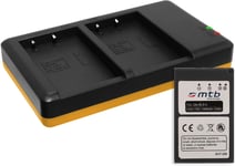 Batterie + Double Chargeur (Usb) Pour Bls-5, Bls-50 / Olympus Stylus 1(S) / Pen E-Pl5, Pl6, Pl7, Pl8, Pm1, Pm2 / Om-D E-M10 (Mark I/Ii/Iii) ... - V. Liste! (Cable Micro-Usb Inclus)[X2182]