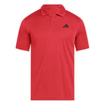 adidas Men's Club Tennis Climacool Polo Shirt, Semi Lucid Red, S