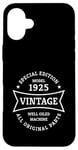 Coque pour iPhone 16 Plus Vintage 100e anniversaire Né en 1925 Vintage 100 ans Cadeau