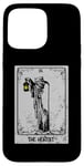 iPhone 15 Pro Max Vintage The Hermit Tarot Card Gothic Retro Mystic Occult Men Case