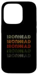 Coque pour iPhone 14 Pro Love Heart Ironhead Tee Grunge Vintage Style Ironhead Noir