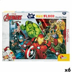 Puzzle Enfant The Avengers Double face 108 Pièces 70 x 1,5 x 50 cm [6 Unités]