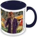 Willy Wonka & The Chocolate Factory (Nobody Comes Out) Dark Blue Coloured Inner Mug