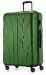 Suitline - Valise Plus Grande Bagages Rigide enregistrés, 76 cm, 110 Liter, Vert