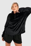 Plus Half Zip Loungewear Sweatshirt